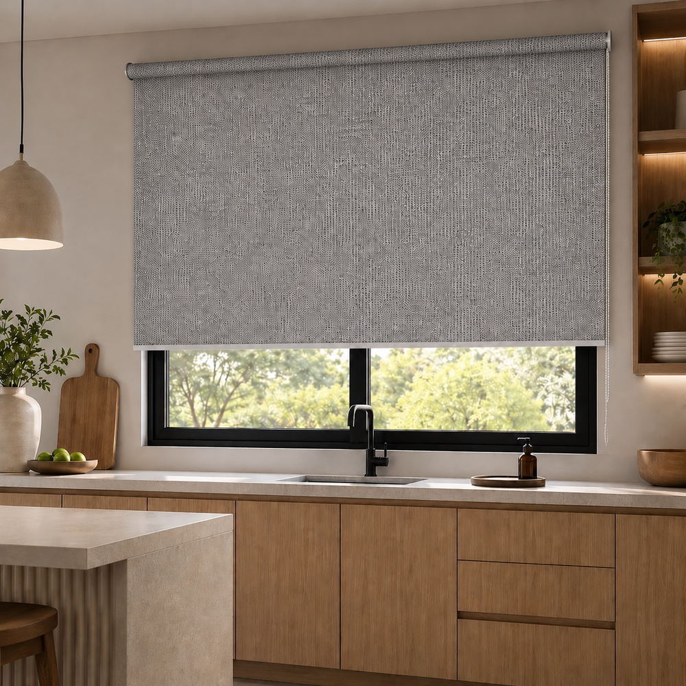 Persiana Enrollable Screen Noa Gris/Blanco