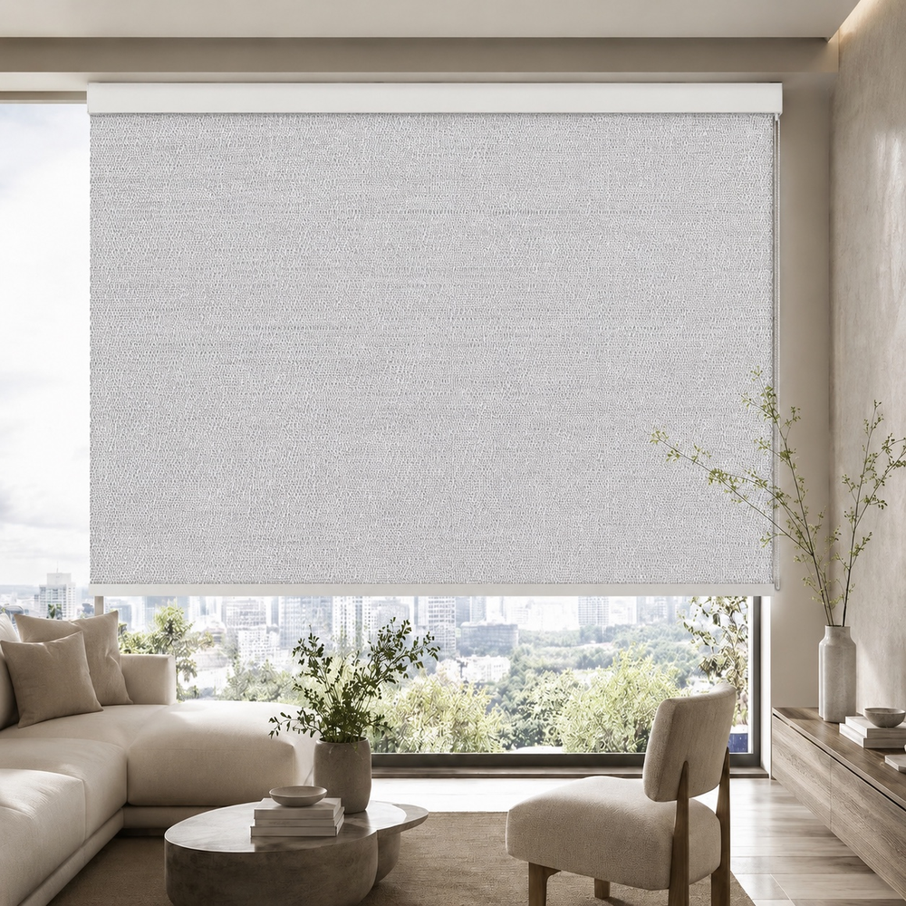 Persiana Enrollable Premium Screen Diseño Gris