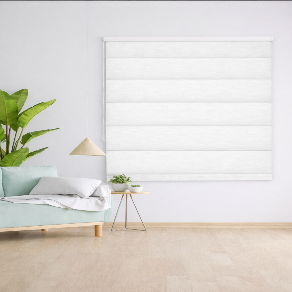 Persiana Romana Premium Blackout clásico Blanco