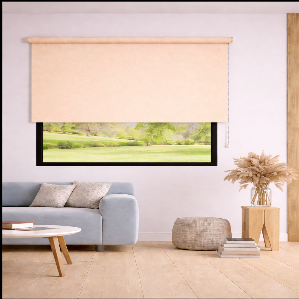 Persiana Enrollable Blackout Clasico Crema