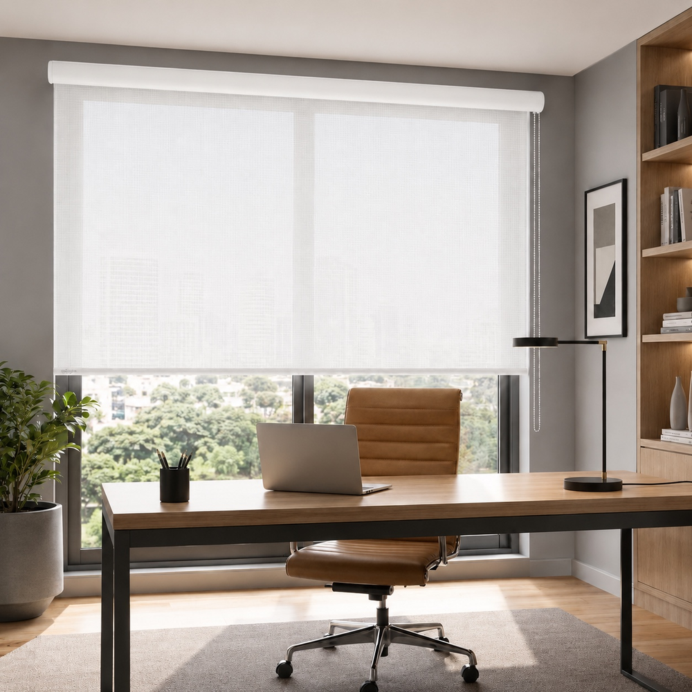 Persiana Enrollable Premium Screen Clasico Blanco