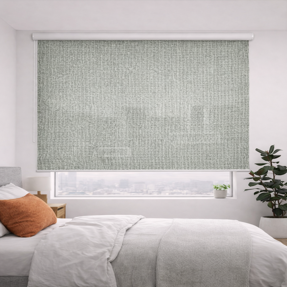 Persiana Enrollable Premium Screen Noa Gris/Blanco
