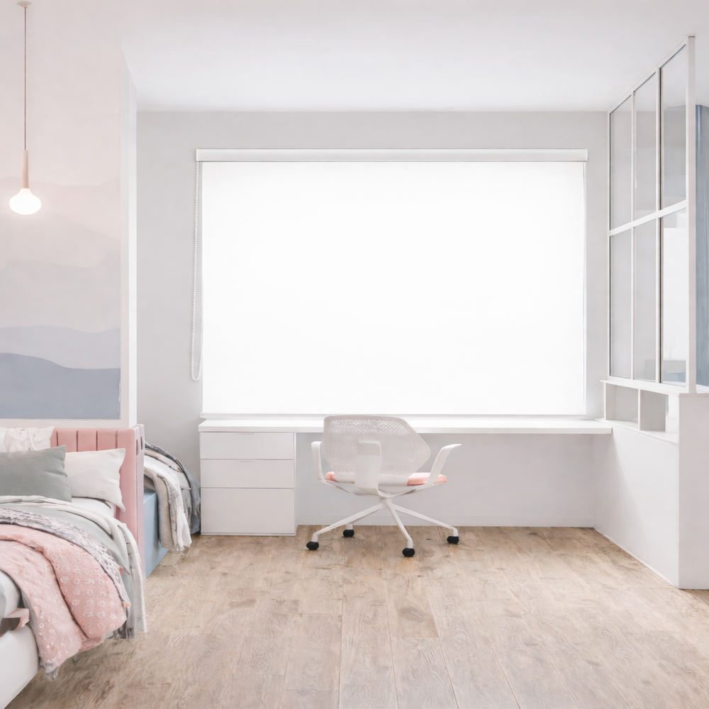 Persiana Enrollable Premium Blackout Clasico Blanco